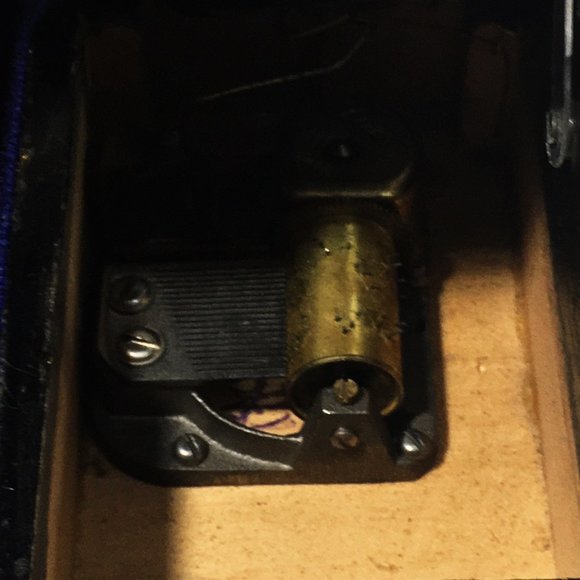 Vintage Desk Lamps Jewelry Wooden Inlay Boxes Trinkets Glass Screening Paravan - Picture 15 of 15